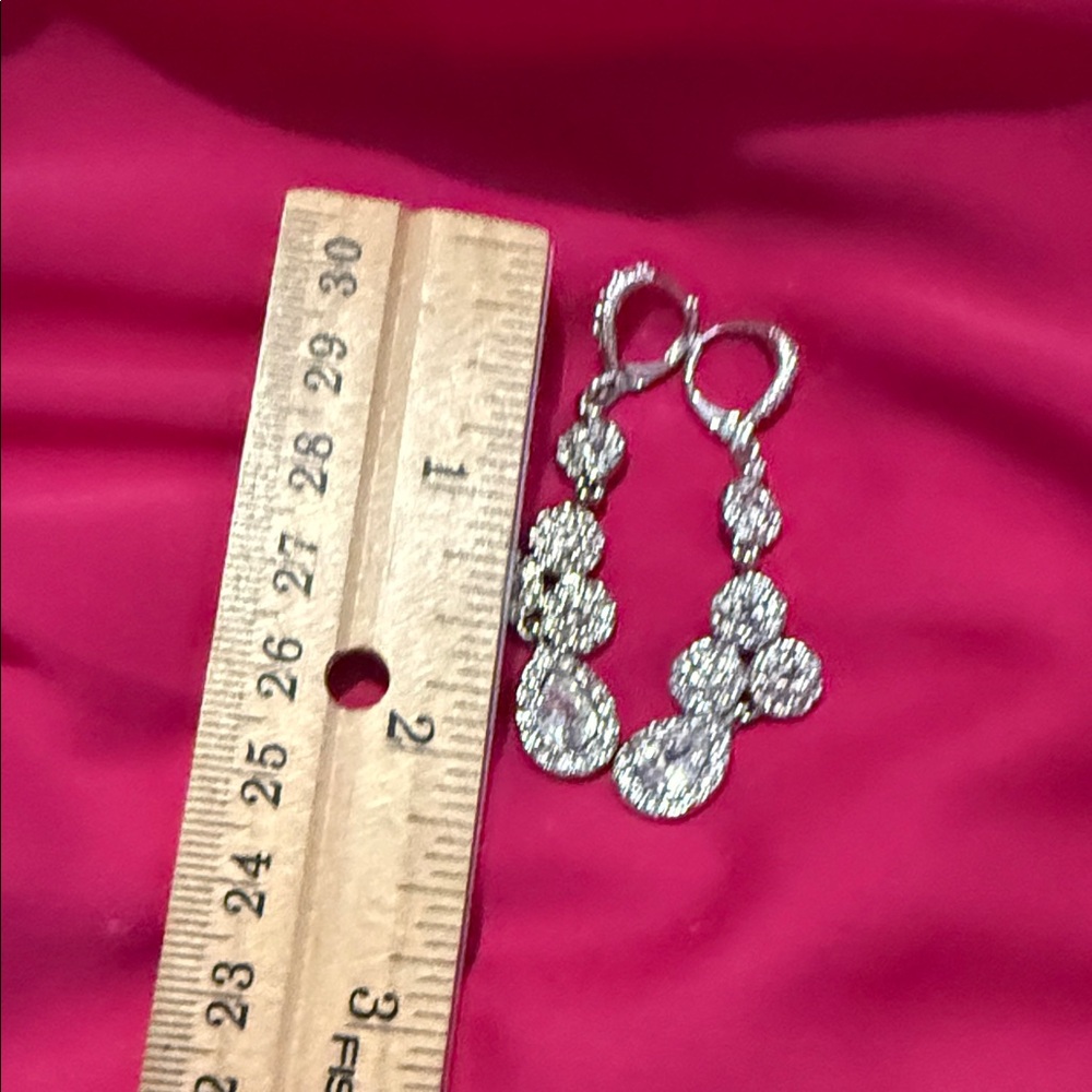Givenchy Silver Drop Earrings - Picture 4 of 7